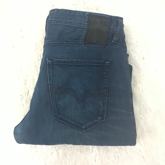Guess Robertson slim tapered jeans dark 34/33 - Picture 2 of 6